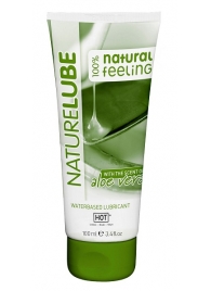 Лубрикант на водной основе NatureLube с алоэ вера - 100 мл. - HOT - купить с доставкой в Королеве