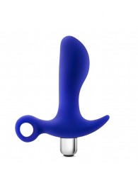 Синий стимулятор простаты с ручкой-кольцом Performance Prostimulator 02 - Blush Novelties - в Королеве купить с доставкой