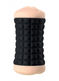 Двухсторонний мастурбатор JOS JANICE в черном цилиндре - JOS - в Королеве купить с доставкой