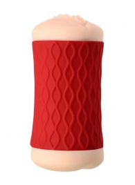 Двухсторонний мастурбатор JOS  NADIN в красном цилиндре - JOS - в Королеве купить с доставкой