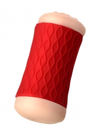 Двухсторонний мастурбатор JOS  NADIN в красном цилиндре - JOS - в Королеве купить с доставкой