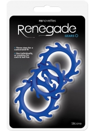 Набор из 3 синих эрекционных колец Renegade Gears - NS Novelties - в Королеве купить с доставкой