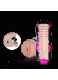 Мастурбатор-вагина Sex In A Can Vibra Vagina Tunnel - Lovetoy - в Королеве купить с доставкой