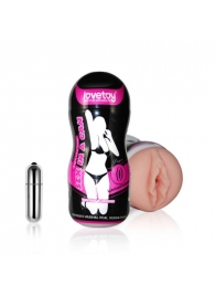 Мастурбатор-вагина Sex In A Can Vibra Vagina Tunnel - Lovetoy - в Королеве купить с доставкой