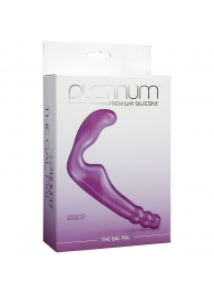 Безремневой фиолетовый страпон из силикона The Gal Pal - 17 см. - Doc Johnson - купить с доставкой в Королеве