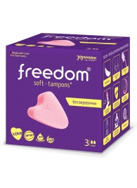 Женские гигиенические тампоны без веревочки FREEDOM mini - 3 шт. - Freedom - купить с доставкой в Королеве