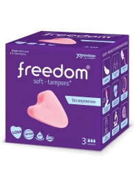 Женские гигиенические тампоны без веревочки FREEDOM normal - 3 шт. - Freedom - купить с доставкой в Королеве