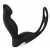 Черный вибромассажер простаты P-PLEASER W ERECTION ENHANCE - Dream Toys - в Королеве купить с доставкой