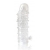 Закрытая прозрачная рельефная насадка Crystal sleeve - 13 см. - Erowoman-Eroman - в Королеве купить с доставкой