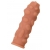 Телесная реалистичная насадка KOKOS Extreme Sleeve 11 с дополнительной стимуляцией - 12,7 см. - KOKOS - в Королеве купить с доставкой