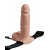 Телесный перезаряжаемый вибрострапон 7  Hollow Rechargeable Strap-on with Balls - 20,3 см. - Pipedream - купить с доставкой в Королеве