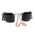 Черные мягкие наручники Entice French Cuffs с цепью - California Exotic Novelties - купить с доставкой в Королеве