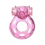 Розовое эрекционное кольцо с вибрацией Pink Bear - Baile - в Королеве купить с доставкой