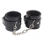 Черные оковы на ноги Obey Me Leather Ankle Cuffs - Chisa - купить с доставкой в Королеве