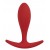 Бордовая анальная пробка Lito M - 8,9 см. - Le Frivole