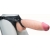 Телесный реалистичный фаллоимитатор на черных трусиках Real Big Strap-On - 34,5 см. - LOVETOY (А-Полимер) - купить с доставкой в Королеве