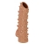 Телесная насадка с шипами и открытой головкой Nude Sleeve L - 14 см. - KOKOS - в Королеве купить с доставкой