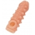 Телесная закрытая насадка с шариками Cock Sleeve Size M - 15,6 см. - KOKOS - в Королеве купить с доставкой