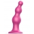 Розовая насадка Strap-On-Me Dildo Plug Beads size S - Strap-on-me - купить с доставкой в Королеве