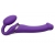 Фиолетовый безремневой вибрострапон Vibrating Bendable Strap-On - size L - Strap-on-me - купить с доставкой в Королеве