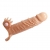 Телесная удлиняющая вибронасадка Penis Sleeve Connor - 17 см. - Baile - в Королеве купить с доставкой