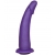 Фиолетовая гладкая изогнутая насадка-плаг - 17 см. - LOVETOY (А-Полимер) - купить с доставкой в Королеве