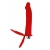 Красная насадка на пенис для двойного проникновения - 19 см. - ToyFa - купить с доставкой в Королеве