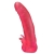 Розовая насадка для страпона с клиторальными лепестками - 18,5 см. - LOVETOY (А-Полимер) - купить с доставкой в Королеве