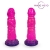 Розовый рельефный фантазийный фаллоимитатор - 20 см. - Bior toys - купить с доставкой в Королеве