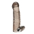Дымчатая насадка на пенис с вибрацией  Vibrating Penis Enhancing Sleeve Extension - 13,3 см. - BlueLine - в Королеве купить с доставкой