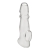 Прозрачная насадка для пениса Girthy Penis Enhancing Sleeve Extension - 17,1 см. - BlueLine - в Королеве купить с доставкой