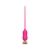 Розовый тонкий стимулятор Nipple Vibrator - 23 см. - I-MOON - купить с доставкой в Королеве