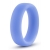 Голубое люминесцентное кольцо Silicone Glo Cock Ring - Blush Novelties - в Королеве купить с доставкой