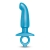 Голубая анальная пробка для массажа простаты Hither Silicone Prostate Plug - 14,3 см. - b-Vibe - в Королеве купить с доставкой