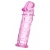 Розовая насадка фаллической формы - 12,5 см. - A-toys - в Королеве купить с доставкой