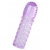 Фиолетовая рельефная насадка на пенис - 13,5 см. - A-toys - в Королеве купить с доставкой
