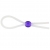 Прозрачное лассо с фиолетовой бусиной SILICONE COCK RING WITH BEAD LAVENDER - NMC - в Королеве купить с доставкой