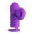 Фиолетовая вибронасадка с клиторальным отростком Harden - Baile - в Королеве купить с доставкой