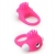 Розовое эрекционное кольцо с щеточкой LIT-UP SILICONE STIMU RING 5 - Dream Toys - в Королеве купить с доставкой