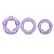 Набор из 3 фиолетовых эрекционных колец Stay Hard Beaded Cockrings - Blush Novelties - в Королеве купить с доставкой