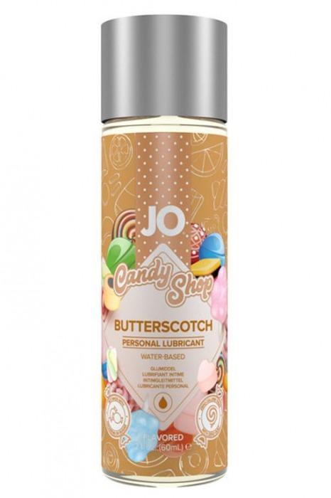 Смазка на водной основе Candy Shop Butterscotch с ароматом ирисок - 60 мл. - System JO - купить с доставкой в Королеве