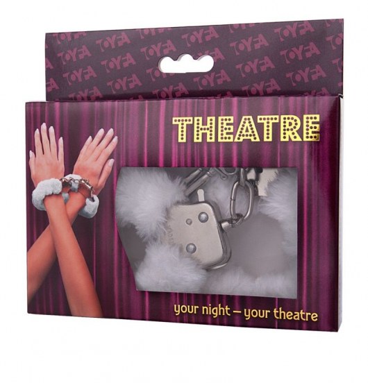 Наручники с белой меховой опушкой - ToyFa - купить с доставкой в Королеве