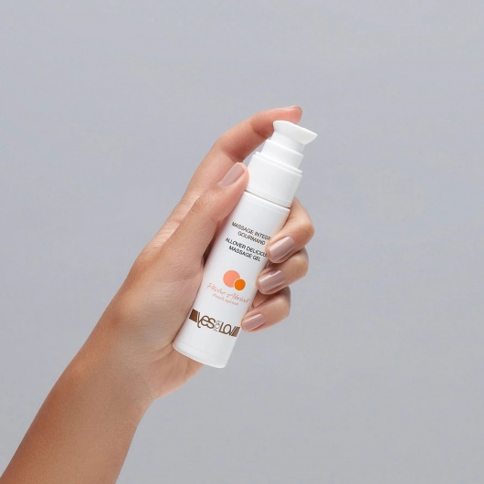 Универсальный массажный гель-смазка Allover Delicious Massage Gel с ароматом персика и аброкоса - 50 мл. - YESforLOV - купить с доставкой в Королеве