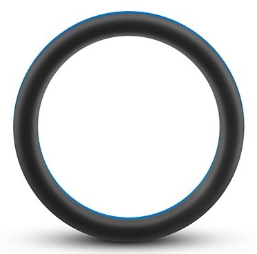 Черно-синее эрекционное кольцо Silicone Go Pro Cock Ring - Blush Novelties - в Королеве купить с доставкой