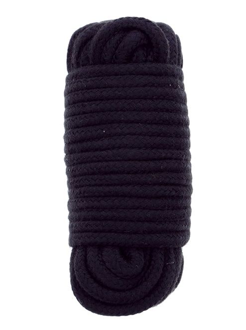 Черная веревка для связывания BONDX LOVE ROPE - 10 м. - Dream Toys - купить с доставкой в Королеве