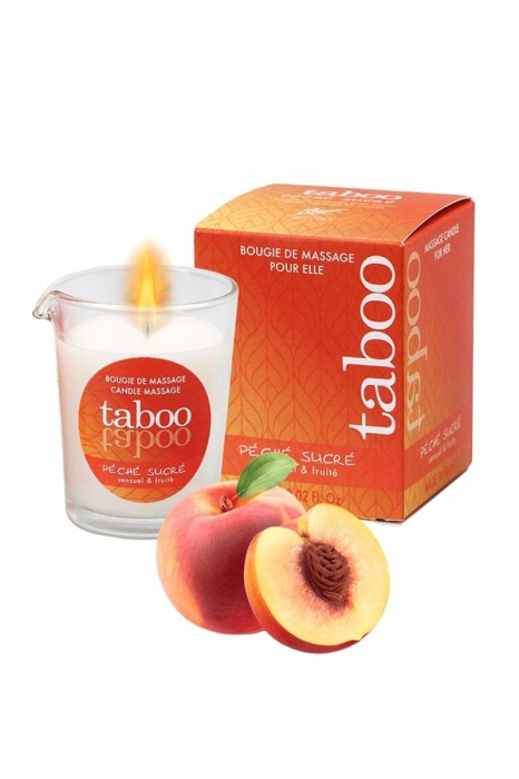 Массажное аромамасло с афродизиаками для женщин RUF Taboo Peche sucre - 60 гр. - RUF - купить с доставкой в Королеве