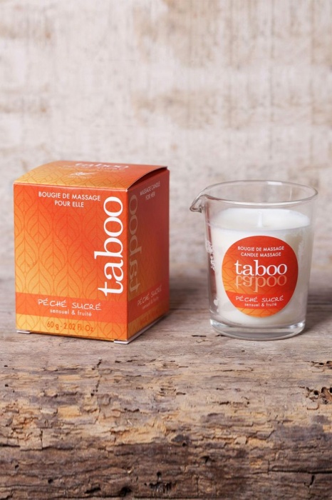 Массажное аромамасло с афродизиаками для женщин RUF Taboo Peche sucre - 60 гр. - RUF - купить с доставкой в Королеве