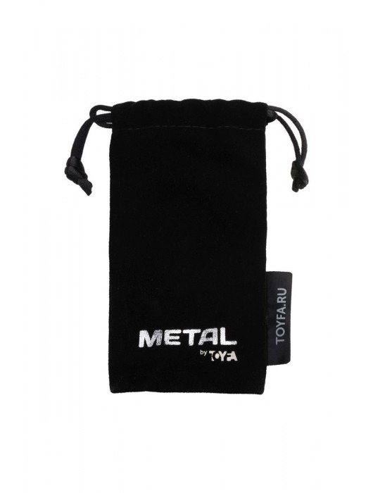 Серебристая коническая анальная пробка с красным кристаллом - 8 см. - ToyFa - купить с доставкой в Королеве