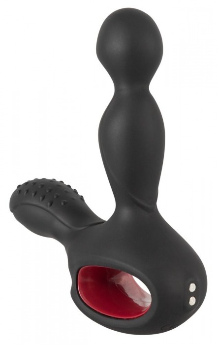 Черный вибромассажер простаты с нагревом и ротацией Prostate Plug - 14,5 см. - Orion - в Королеве купить с доставкой