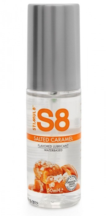 Лубрикант S8 Flavored Lube со вкусом солёной карамели - 50 мл. - Stimul8 - купить с доставкой в Королеве